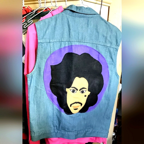 NEW! PRINCE ~"THE SYMBOL"~ Denim Vest! (2XL). Unisex - Picture 9 of 9